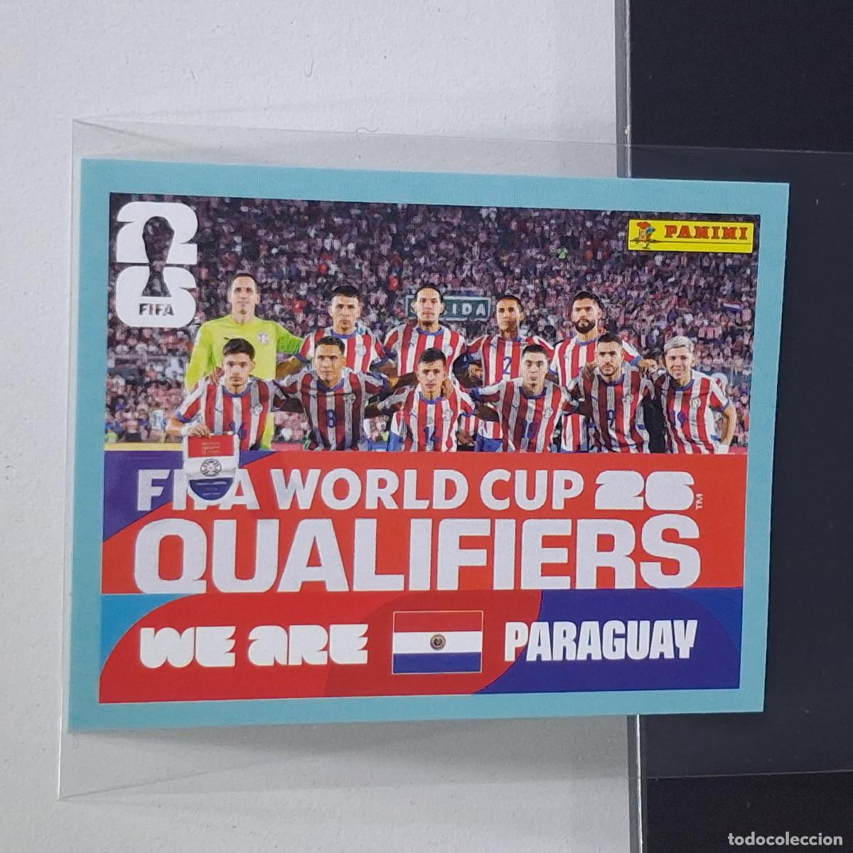 Football Stickers: B13 PAR13 TEAM PHOTO EQUIPO 13 PARAGUAY MUNDIAL FIFA WORLD CUP 2026 STICKER PANINI