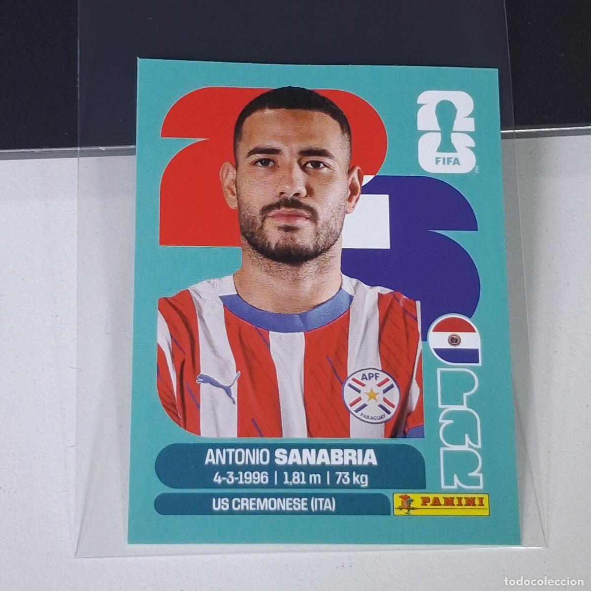 Football Stickers: B13 PAR20 ANTONIO SANABRIA 20 PAR PARAGUAY MUNDIAL FIFA WORLD CUP 2026 STICKER PANINI