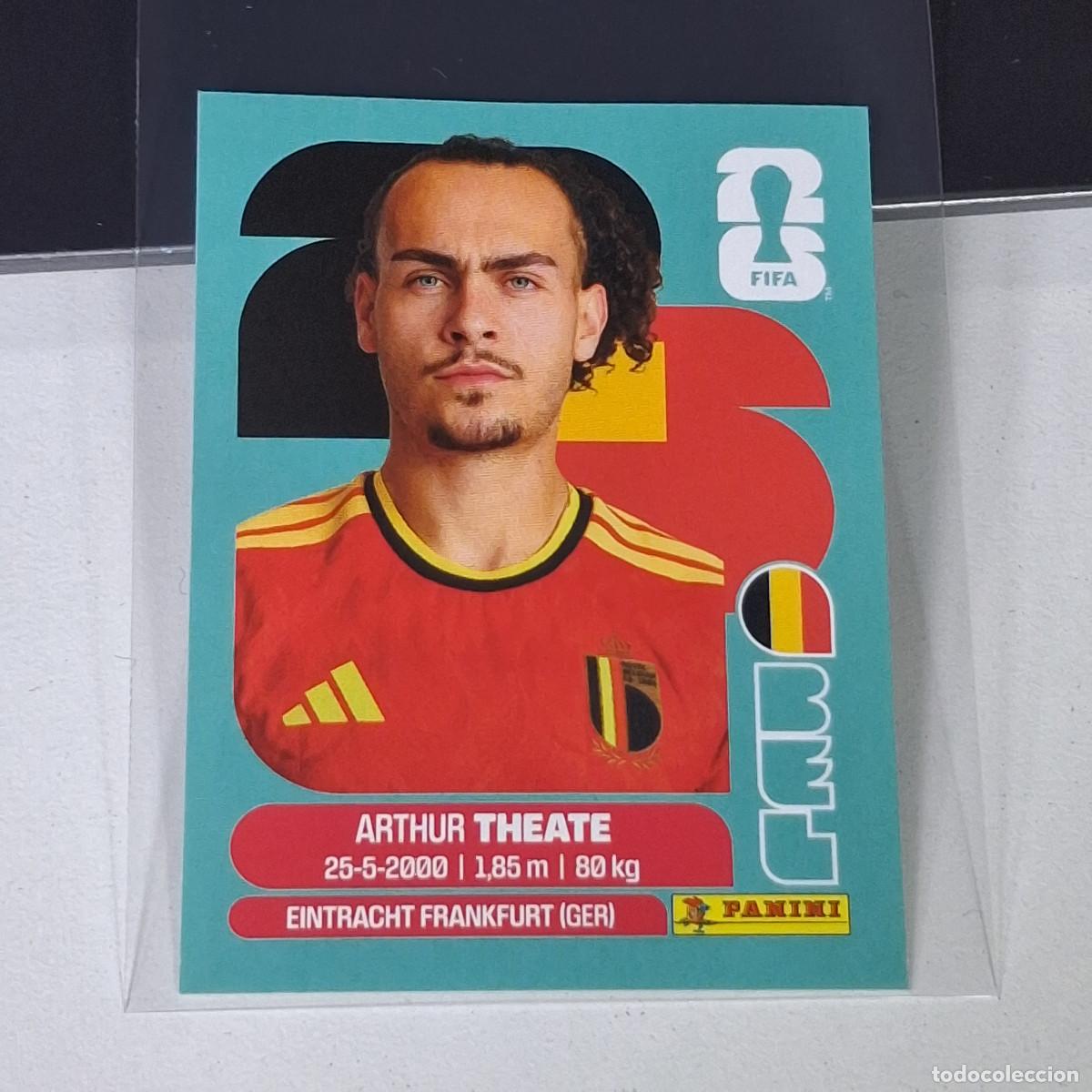 Football Stickers: B13 BEL 3 BEL3 ARTHUR THEATE BELGICA BELGIUM MUNDIAL FIFA WORLD CUP 2026 STICKER PANINI