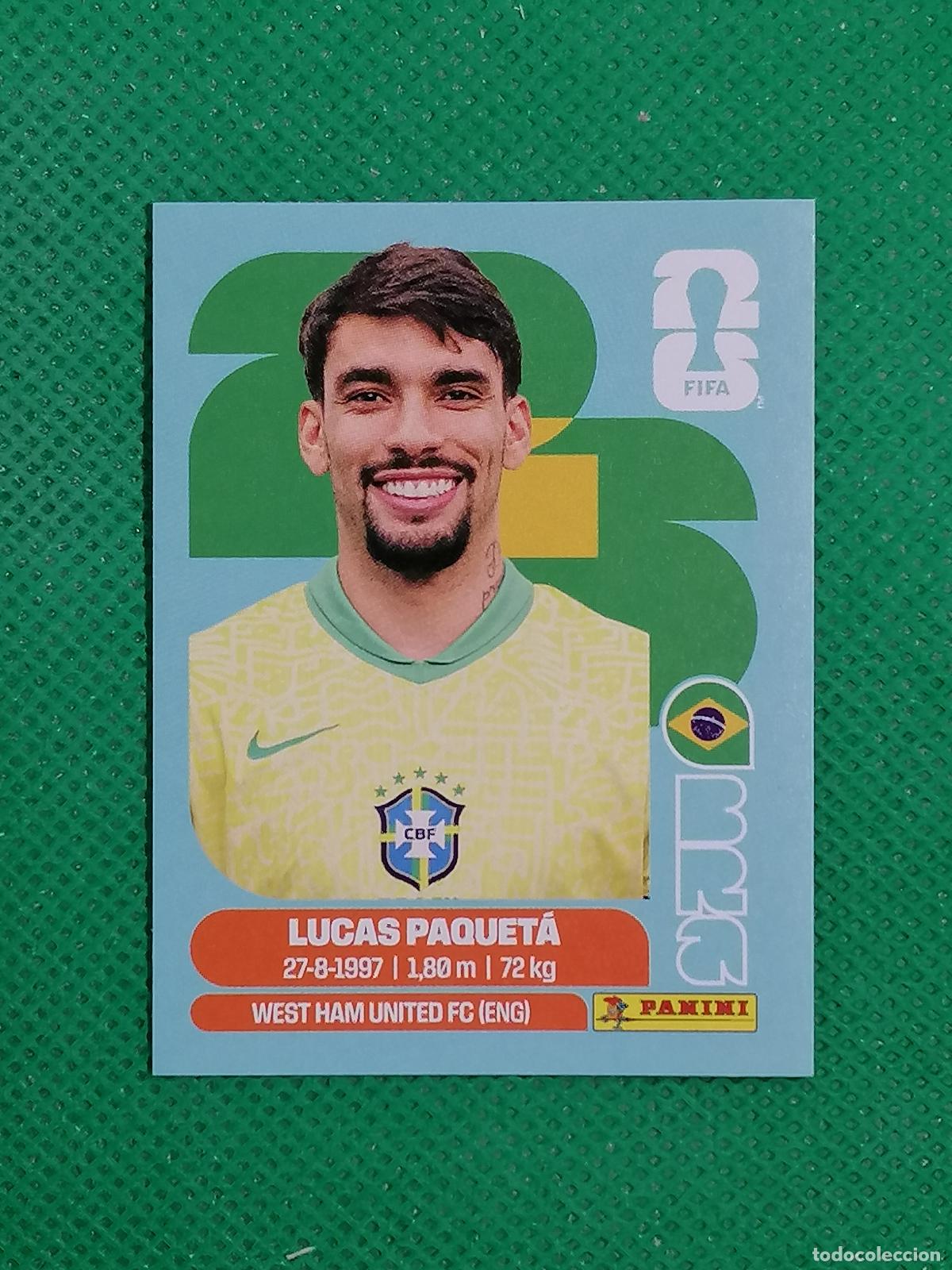 Football Stickers: BRA 9 BRA9 LUCAS PAQUETA BRASIL ⚽ PANINI FIFA MUNDIAL WORLD CUP 26 2026 STICKER ⚽