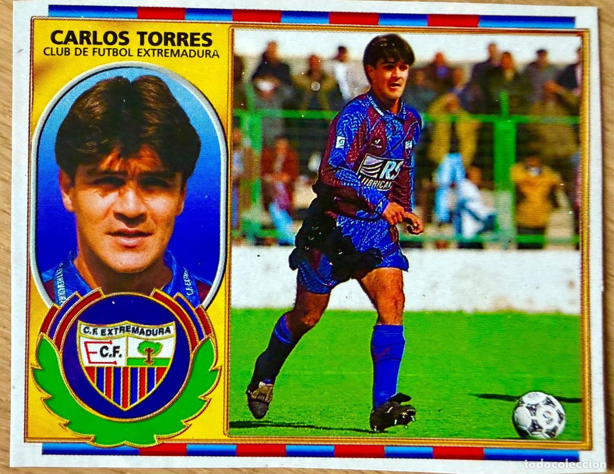 Figurine di Calcio: CARLOS TORRES EXTREMADURA 96 97 1996 1997 LIGA EDICIONES ESTE RECORTADO STICKER