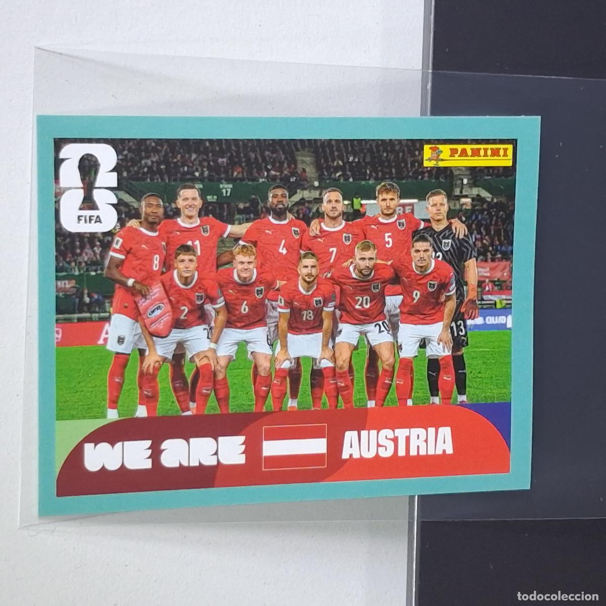 Cromos de F&uacute;tbol: B13 AUT 13 AUT13 PLANTILLA AUSTRIA TEAM MUNDIAL FIFA WORLD CUP 2026 STICKER PANINI