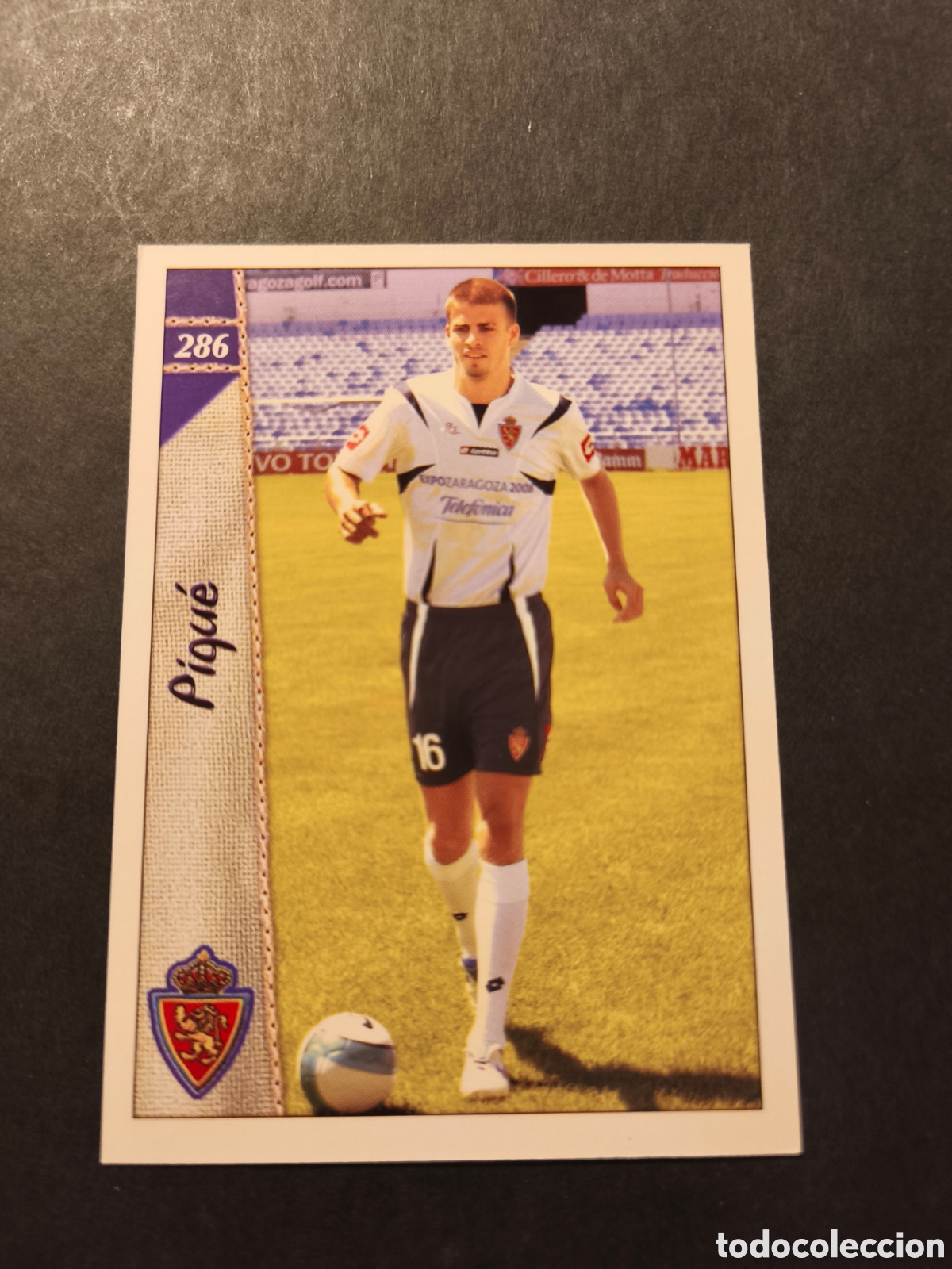 Cromos de F&uacute;tbol: 286 PIQUE REAL ZARAGOZA ROOKIE MUNDICROMO LAS FICHAS DE LA LIGA 2007