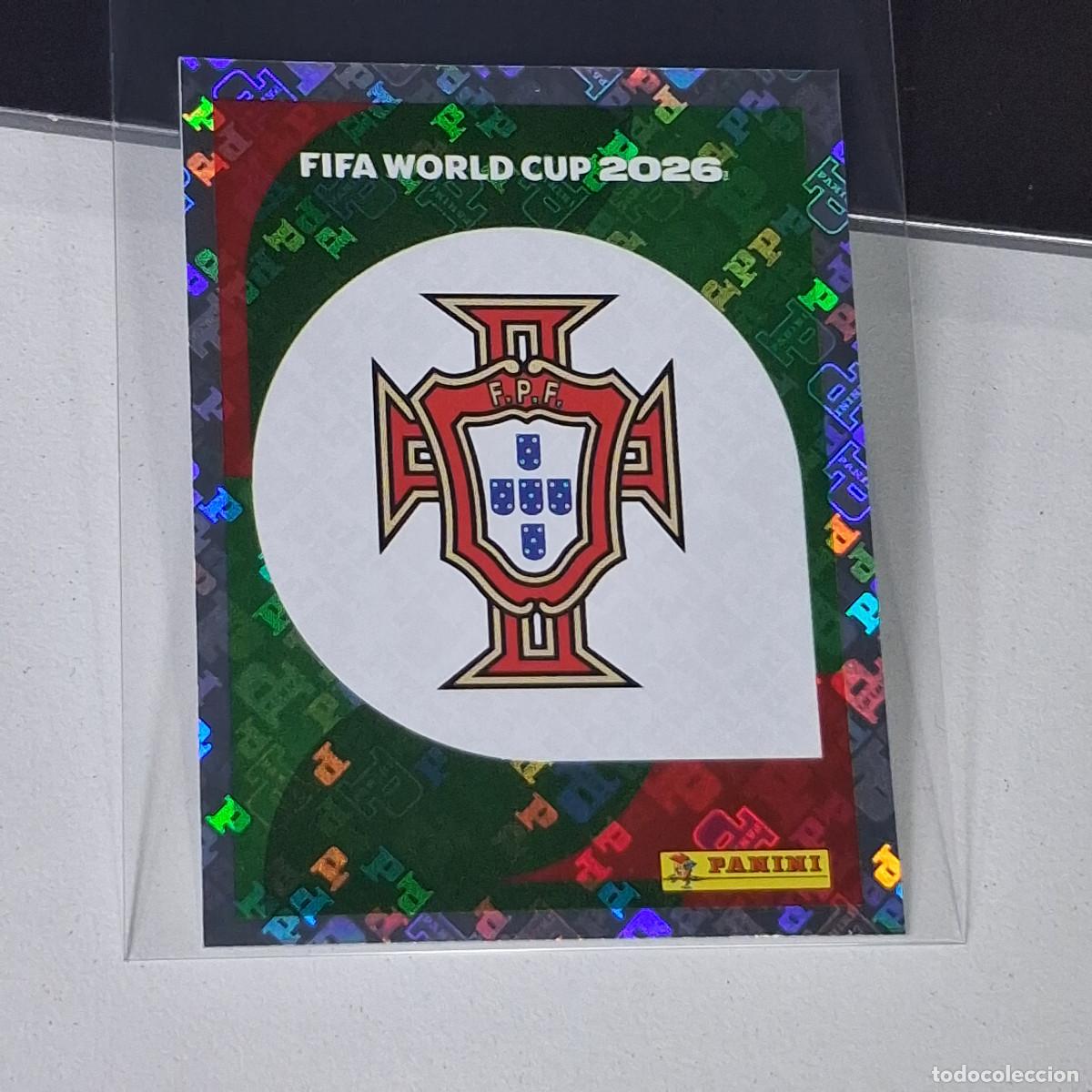 Cromos de F&uacute;tbol: B13 POR 1 POR1 ESCUDO LOGO BADGE PORTUGAL MUNDIAL FIFA WORLD CUP 2026 STICKER PANINI