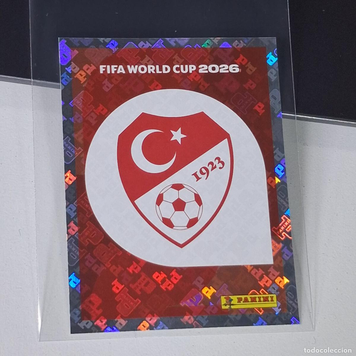 Cromos de F&uacute;tbol: B13 TUR1 EMBLEM ESCUDO BADGE LOGO 1 TURQU&Iacute;A TUR MUNDIAL FIFA WORLD CUP 2026 STICKER PANINI