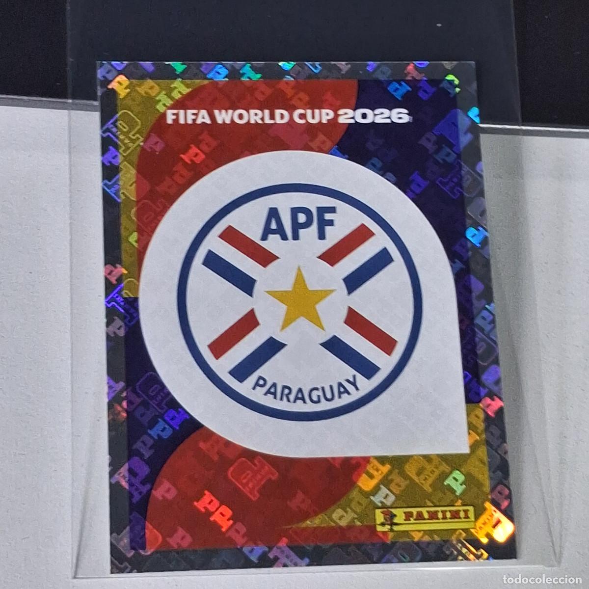 Figurine di Calcio: B13 PAR1 EMBLEM ESCUDO 1 PARAGUAY PAR MUNDIAL FIFA WORLD CUP 2026 STICKER PANINI