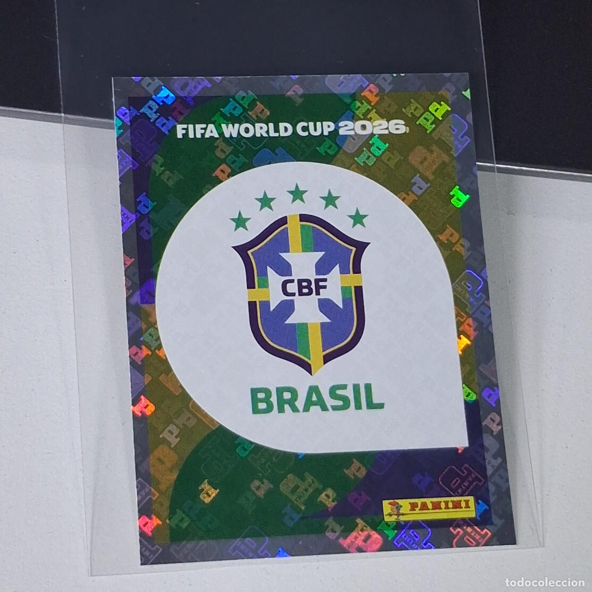 Figurine di Calcio: B13 BRA 1 BRA1 LOGO BADGE ESCUDO BRAZIL BRASIL MUNDIAL FIFA WORLD CUP 2026 STICKER PANINI