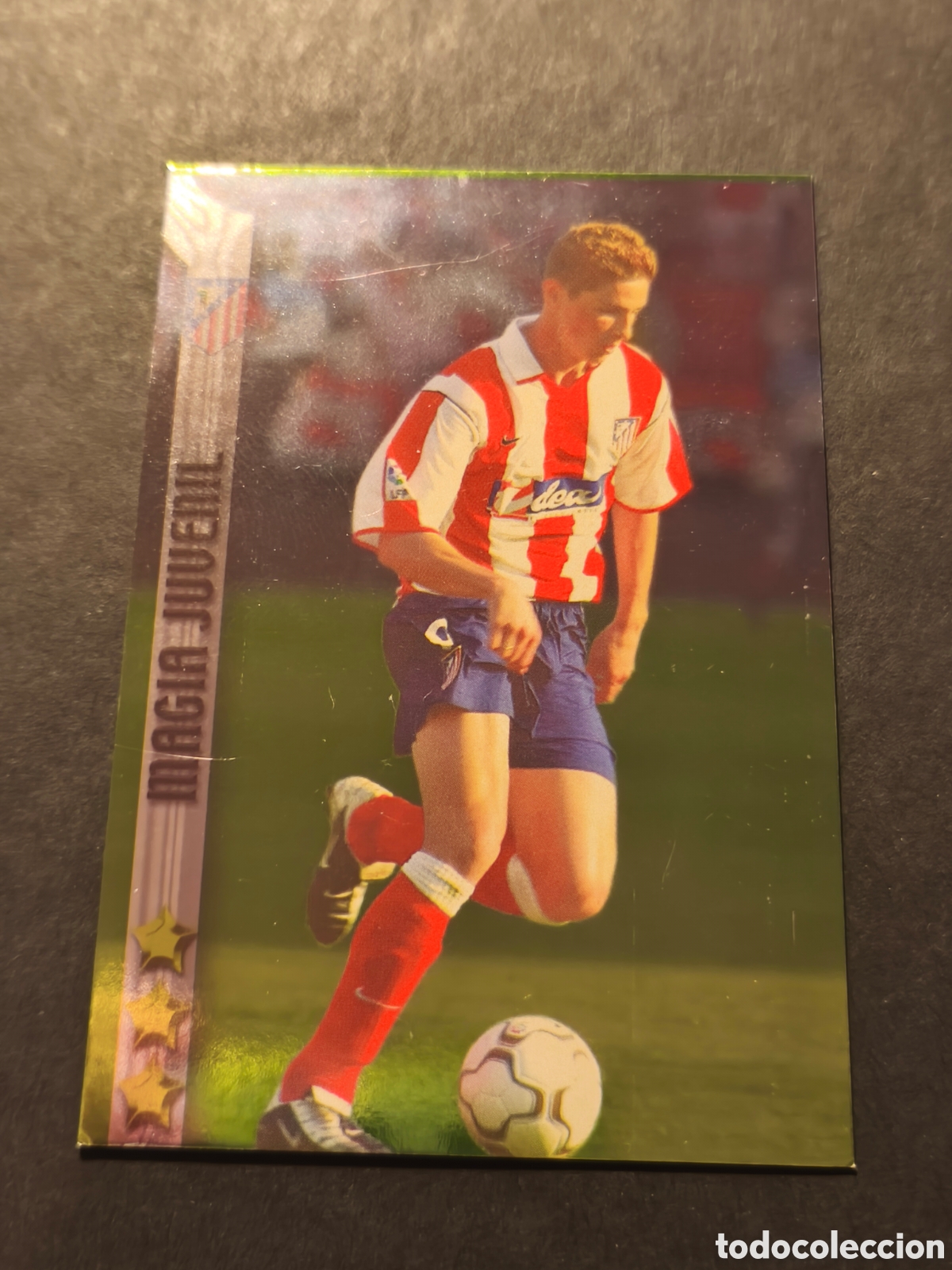 Figurine di Calcio: 485 FERNANDO TORRES ROOKIE ATLETICO MADRID MUNDICROMO LAS FICHAS DE LA LIGA 2003