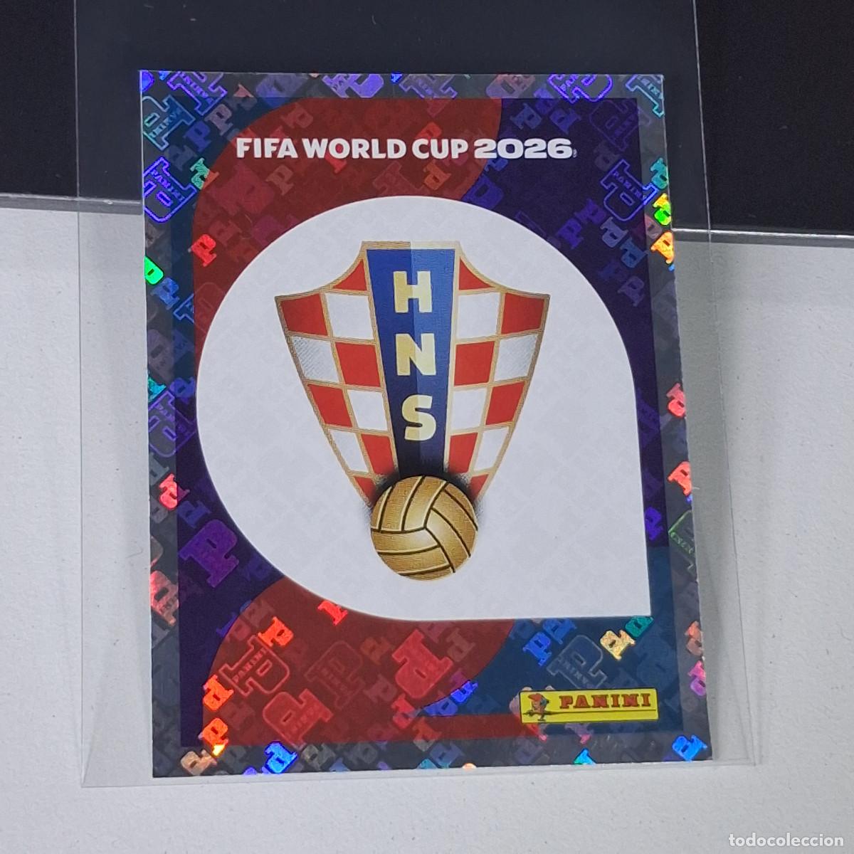 Fu&szlig;ball-Sticker: B13 CRO1 EMBLEM ESCUDO LOGO BADGE 1 CROACIA CRO MUNDIAL FIFA WORLD CUP 2026 STICKER PANINI