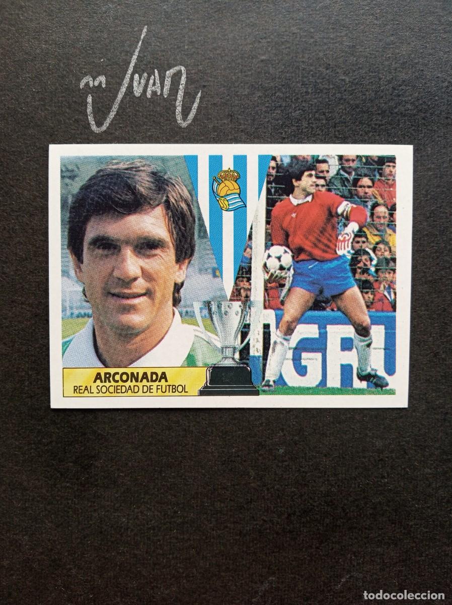 Figurine di Calcio: ARCONADA REAL SOCIEDAD ⚽ EDICIONES ESTE &reg; 1987 1988 LIGA FUTBOL 87 88 SIN PEGAR NUNCA PEGADO NUEVO