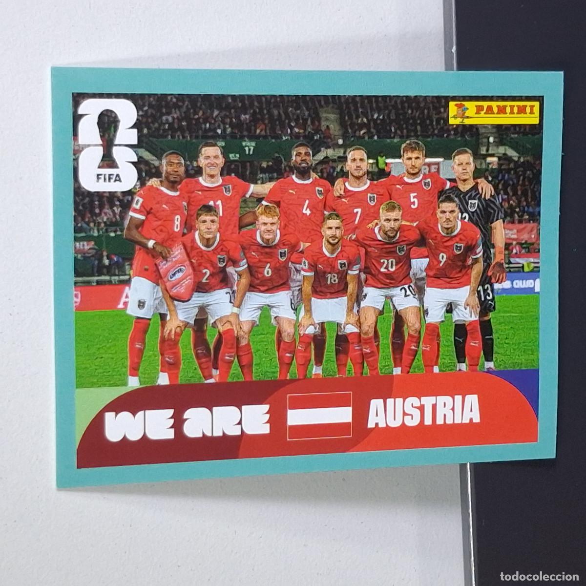 Cromos de F&uacute;tbol: B14 AUT 13 AUT13 PLANTILLA AUSTRIA TEAM MUNDIAL FIFA WORLD CUP 2026 STICKER PANINI