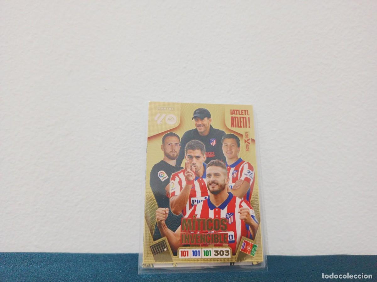 Fu&szlig;ball-Sticker: MITICOS INVENCIBLE &iexcl;ATLETI, ATLETI! ATLETICO DE MADRID PANINI ADRENALYN XL 25 26 2025 2026