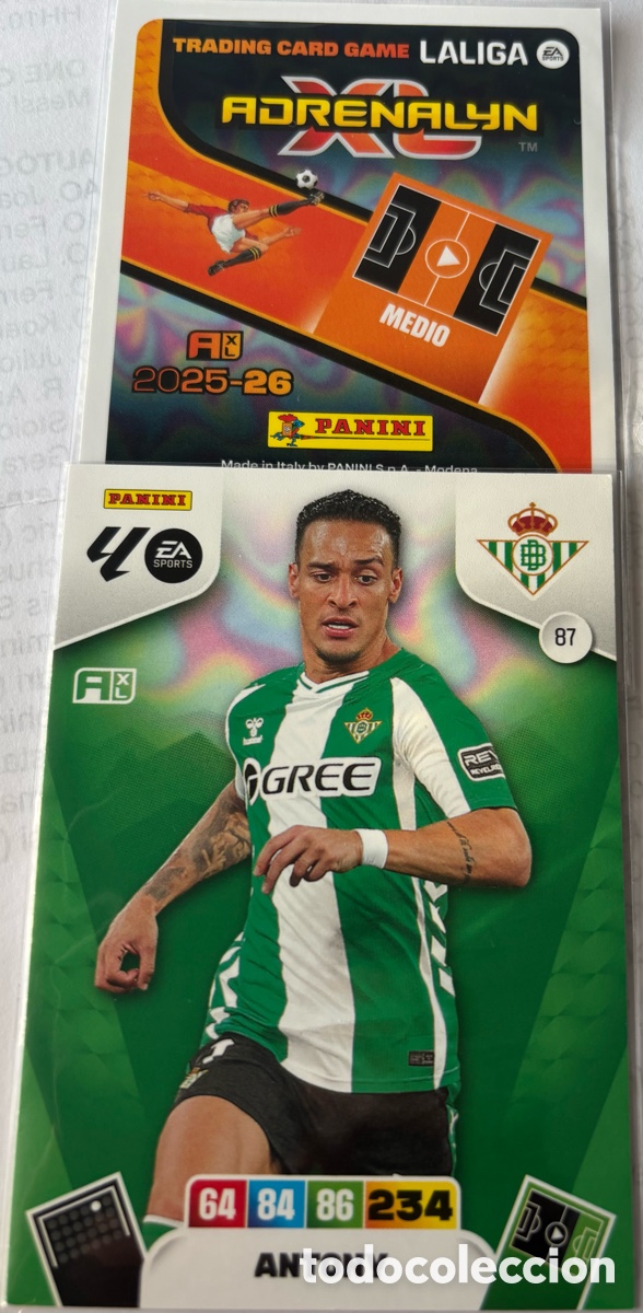 Cromos de F&uacute;tbol: ADRENALYN 25-26 BETIS 87