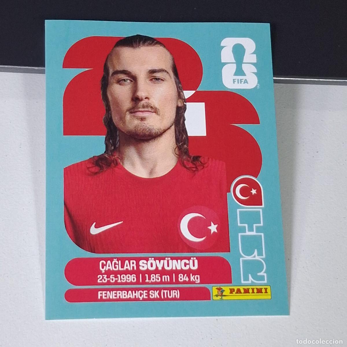Cromos de F&uacute;tbol: B14 TUR6 &Ccedil;AĞLAR S&Ouml;Y&Uuml;NC&Uuml; 6 TURQU&Iacute;A TURQUEY TUR MUNDIAL FIFA WORLD CUP 2026 STICKER PANINI