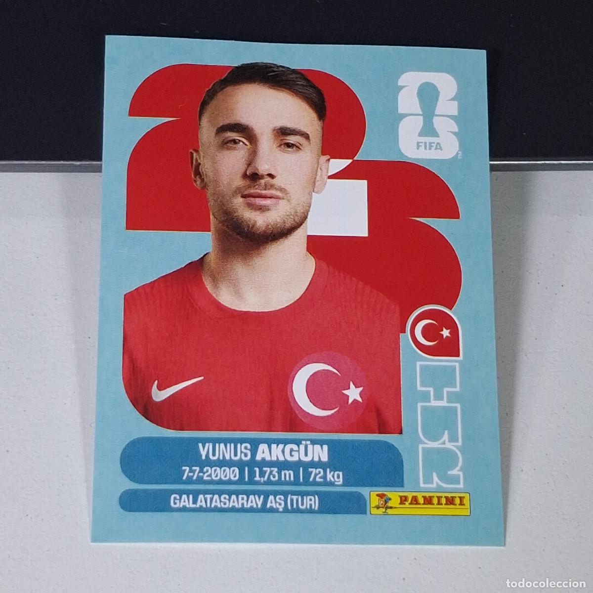 Cromos de F&uacute;tbol: B14 TUR16 YUNUS AKG&Uuml;N 16 TURQU&Iacute;A TURQUEY TUR MUNDIAL FIFA WORLD CUP 2026 STICKER PANINI