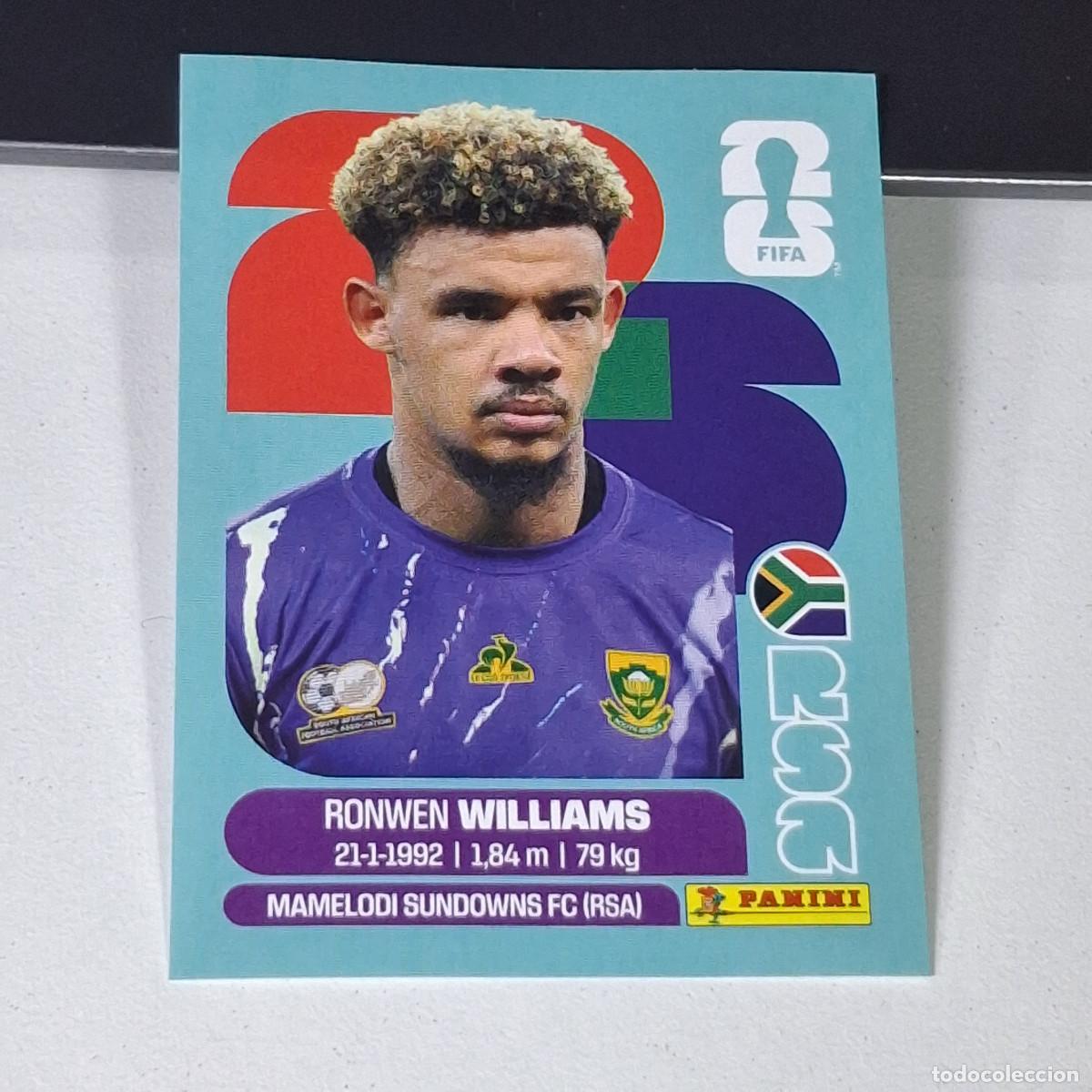 Cromos de F&uacute;tbol: B14 RSA 2 RSA2 RONWEN WILLIAMS SUDAFRICA SOUTH AFRIKA MUNDIAL FIFA WORLD CUP 2026 STICKER PANINI