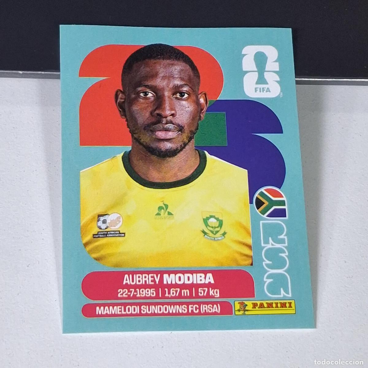 Cromos de F&uacute;tbol: B14 RSA4 AUBREY MODIBA 4 SUD&Aacute;FRICA RSA SOUTH AFRIKA MUNDIAL FIFA WORLD CUP 2026 STICKER PANINI