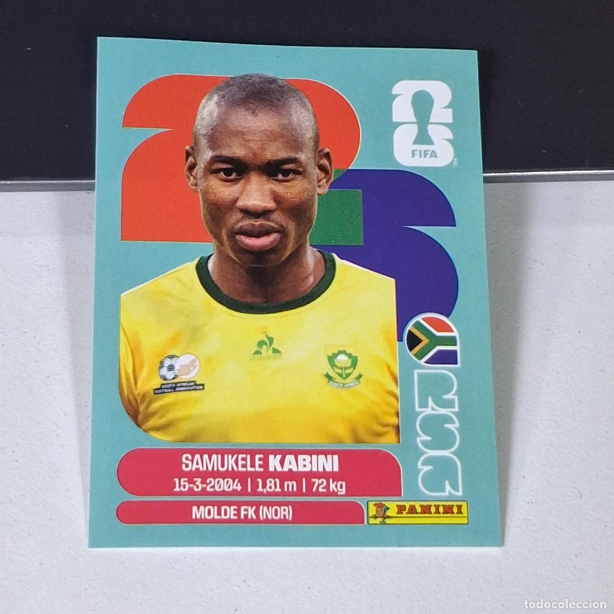 Cromos de F&uacute;tbol: B14 RSA5 SAMUKELE KABINI 5 SUD&Aacute;FRICA RSA SOUTH AFRIKA MUNDIAL FIFA WORLD CUP 2026 STICKER PANINI
