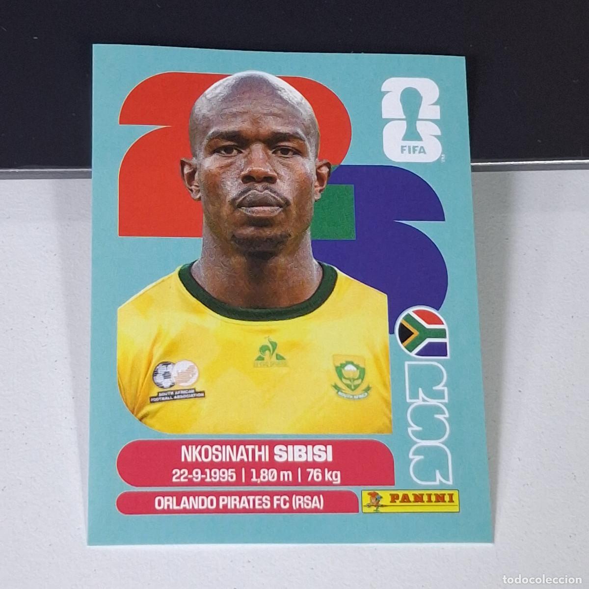 Cromos de F&uacute;tbol: B14 RSA10 NKOSINATHI SIBISI 10 SUD&Aacute;FRICA RSA SOUTH AFRIKA MUNDIAL FIFA WORLD CUP 2026 STICKER PANIN