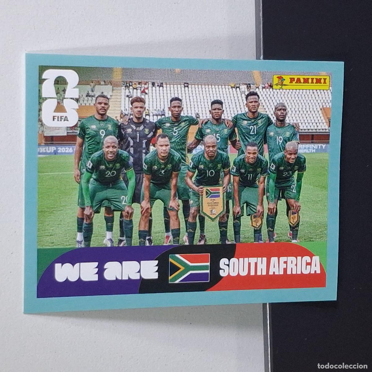 Cromos de F&uacute;tbol: B14 RSA13 TEAM PHOTO EQUIPO 13 SUD&Aacute;FRICA RSA SOUTH AFRIKA MUNDIAL FIFA WORLD CUP 2026 STICKER PANIN