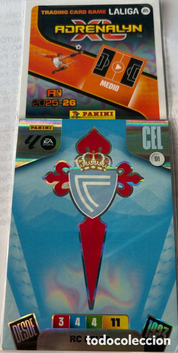 Cromos de F&uacute;tbol: ADRENALYN 25-26 CELTA 91