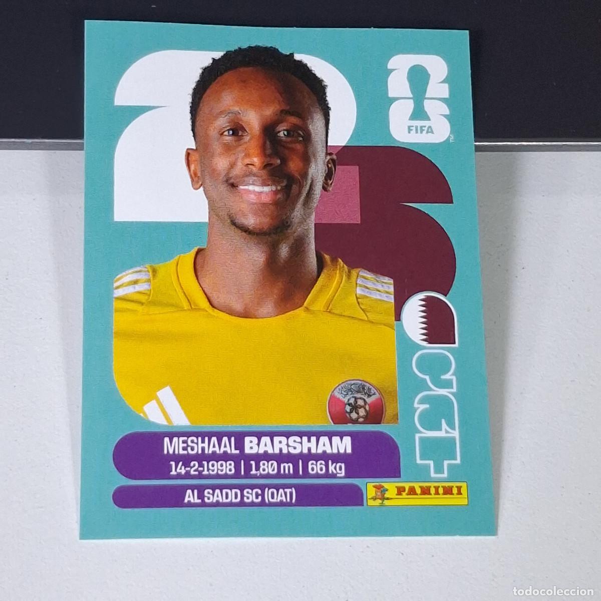Cartes &agrave; collectionner de Football: B14 QAT2 MESHAAL BARSHAM 2 QATAR CATAR QAT MUNDIAL FIFA WORLD CUP 2026 STICKER PANINI
