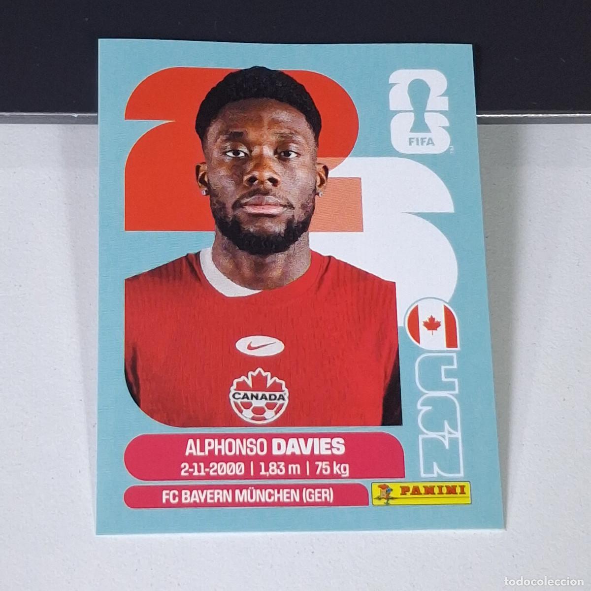 Cromos de Futebol: B14 CAN3 ALPHONSO DAVIES CAN 3 CANAD&Aacute; MUNDIAL FIFA WORLD CUP 2026 STICKER PANINI
