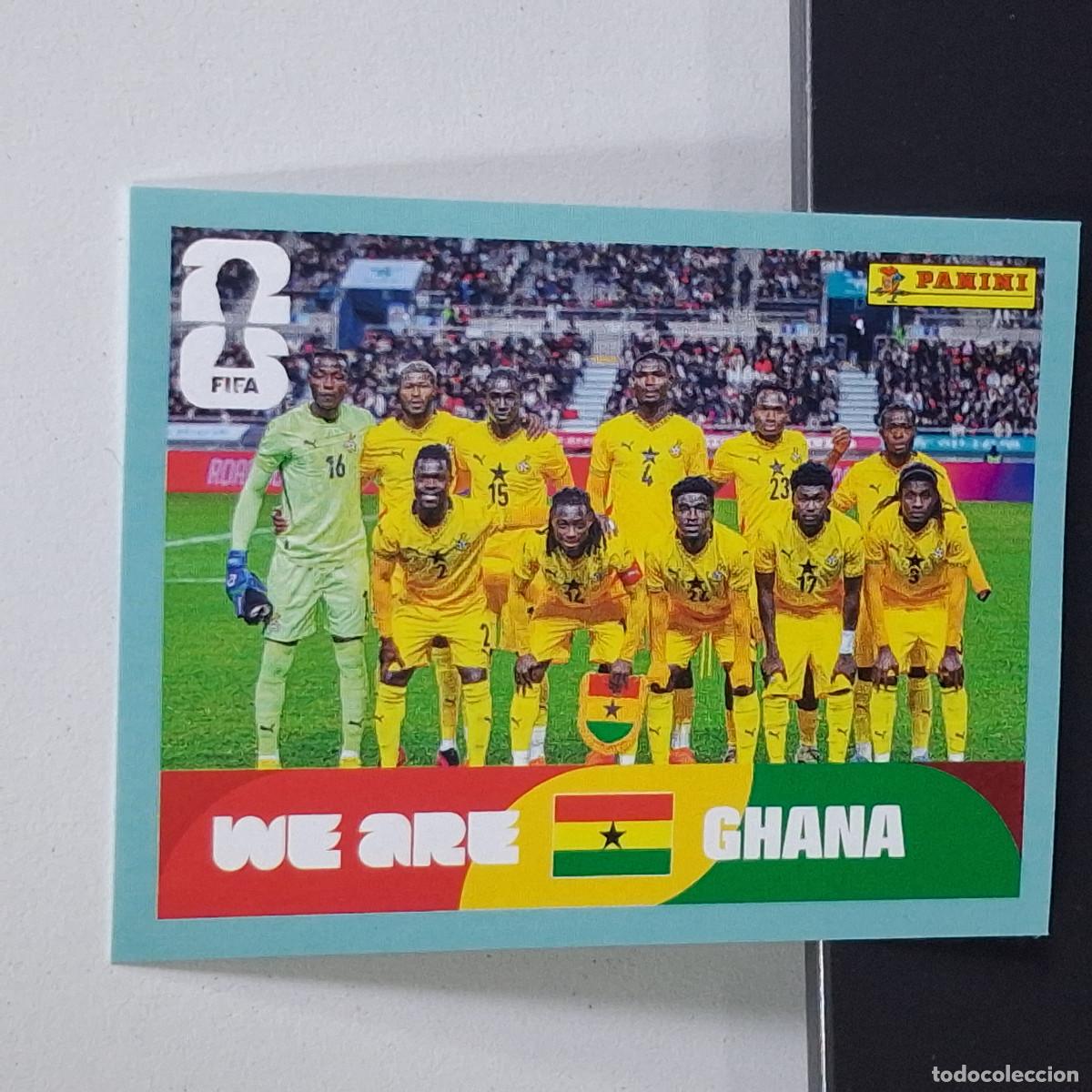 Cromos de F&uacute;tbol: B14 GHA 13 GHA13 PLANTILLA EQUIPO TEAM GHANA GHA MUNDIAL FIFA WORLD CUP 2026 STICKER PANINI