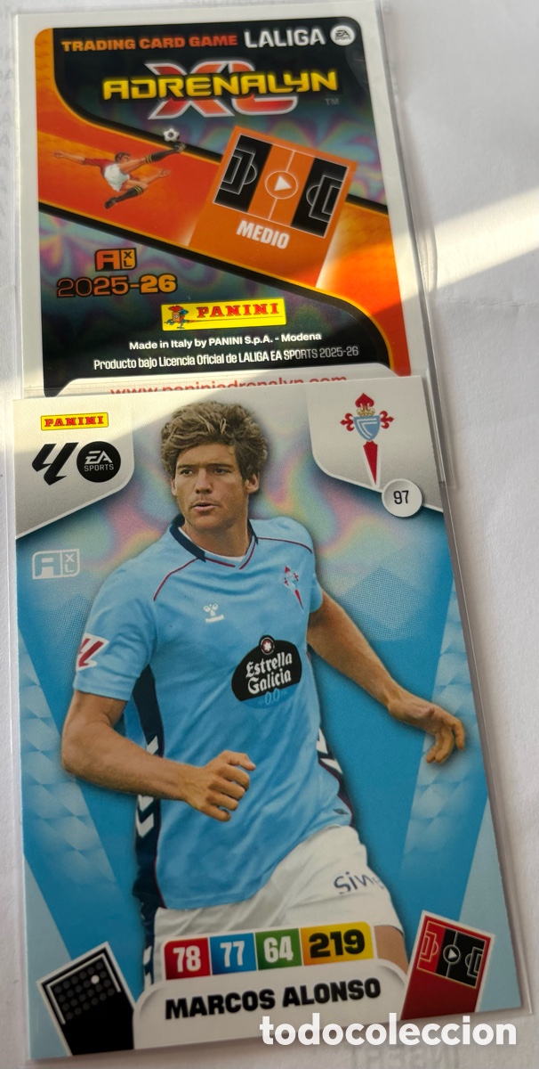 Cromos de F&uacute;tbol: ADRENALYN 25-26 CELTA 97