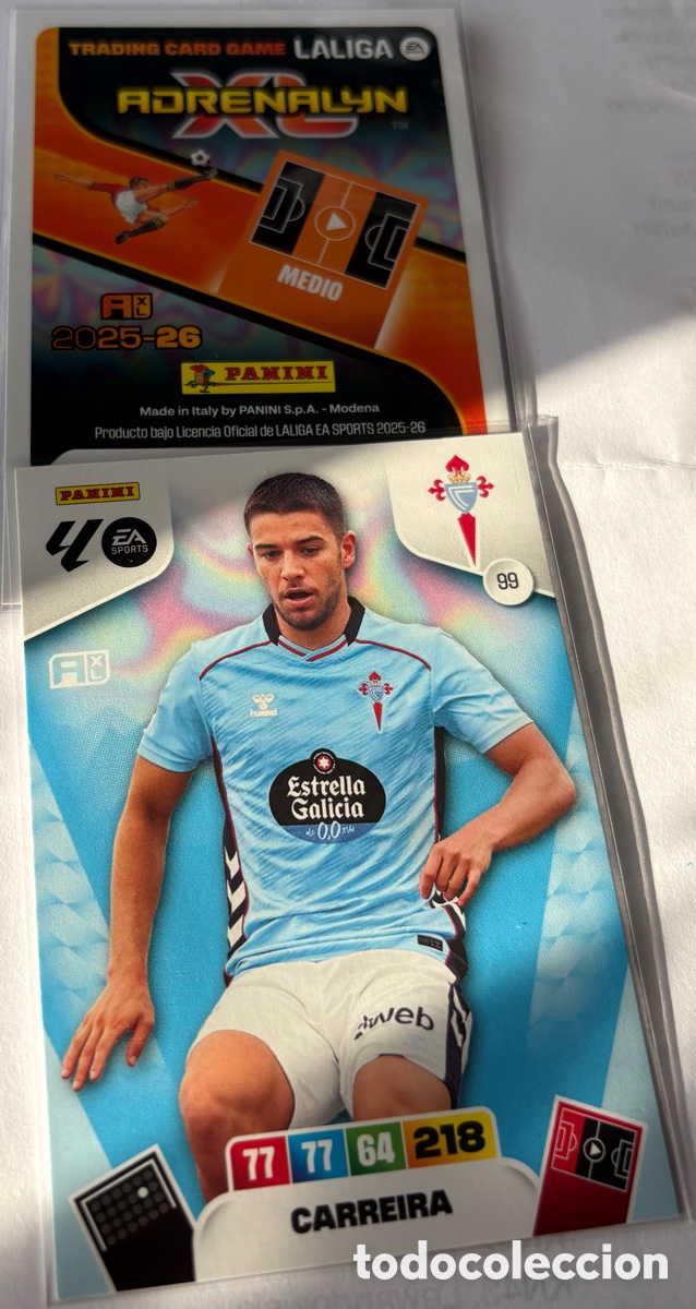Cromos de F&uacute;tbol: ADRENALYN 25-26 celta 99