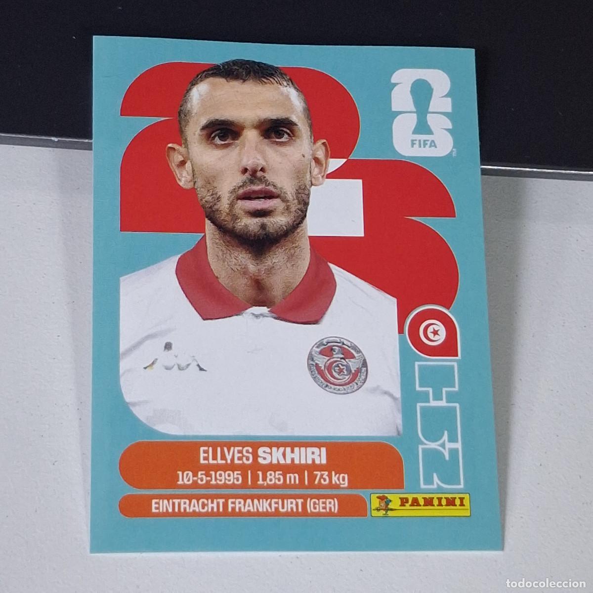 Cromos de F&uacute;tbol: B14 TUN9 ELLYES SKHIRI 9 T&Uacute;NEZ TUNISIA TUN MUNDIAL FIFA WORLD CUP 2026 STICKER PANINI