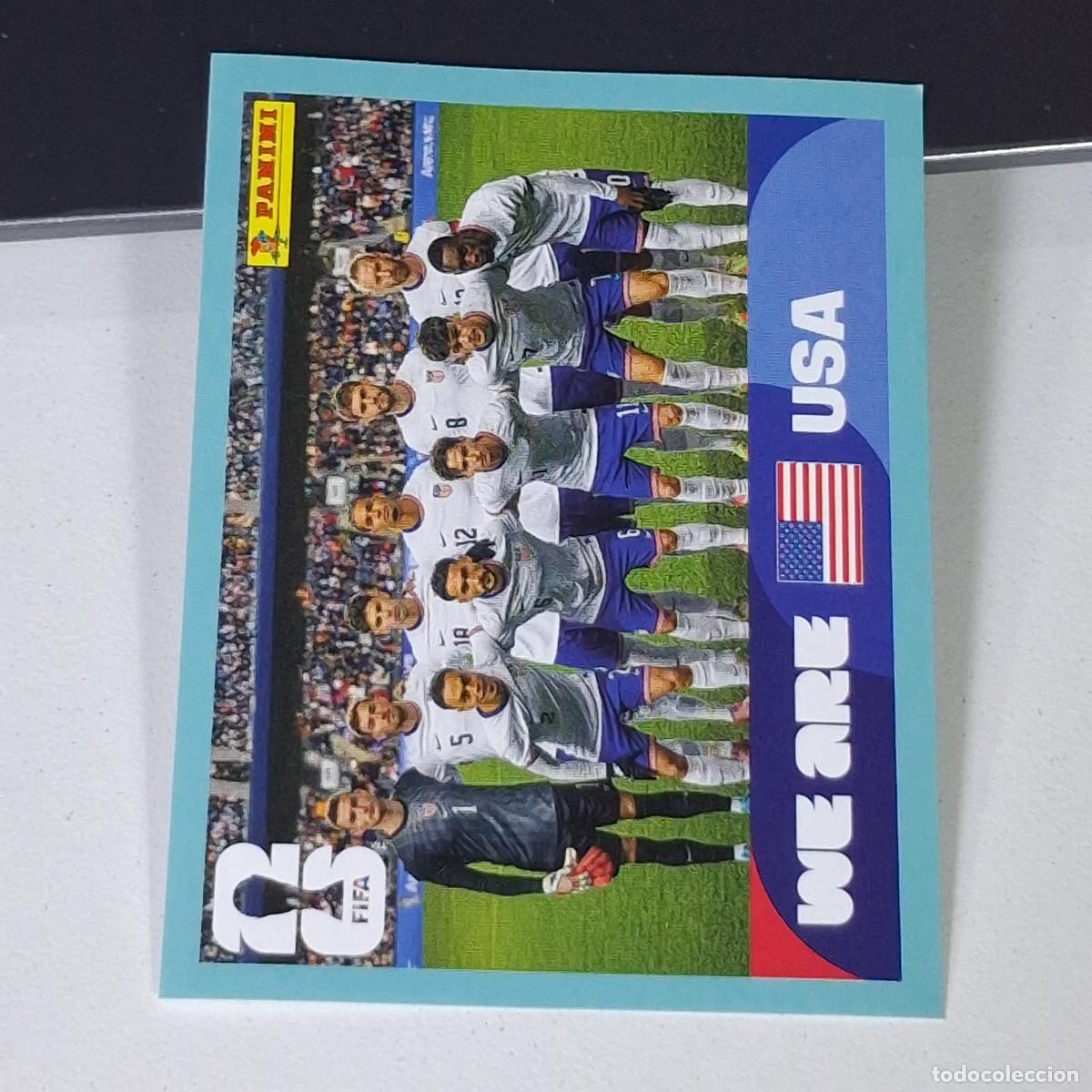 Cromos de F&uacute;tbol: B14 USA 13 USA13 PLANTILLA EQUIPO USA ESTADOS UNIDOS USA MUNDIAL FIFA WORLD CUP 2026 STICKER PANINI