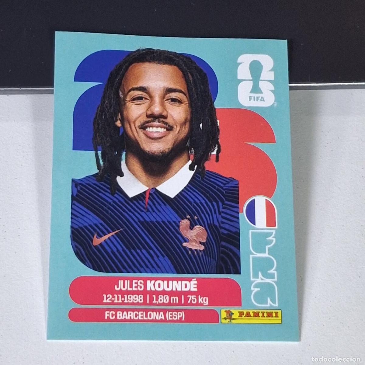 Fu&szlig;ball-Sticker: B14 FRA5 FRA 5 JULES KOUND&Eacute; FRANCIA FRANCE FRA MUNDIAL FIFA WORLD CUP 2026 STICKER PANINI