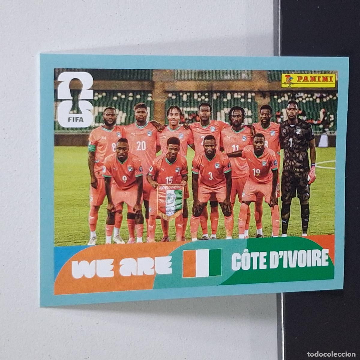 Cromos de F&uacute;tbol: B14 CIV 13 CIV13 PLANTILLA COSTA DE MARFIL IVORY COAST MUNDIAL FIFA WORLD CUP 2026 STICKER PANINI