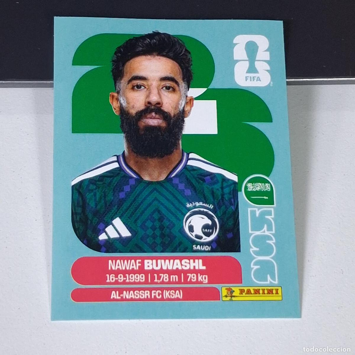 Cromos de F&uacute;tbol: B14 KSA 5 KSA5 NAWAF BUWASHL ARABIA SAUD&Iacute; KSA MUNDIAL FIFA WORLD CUP 2026 STICKER PANINI