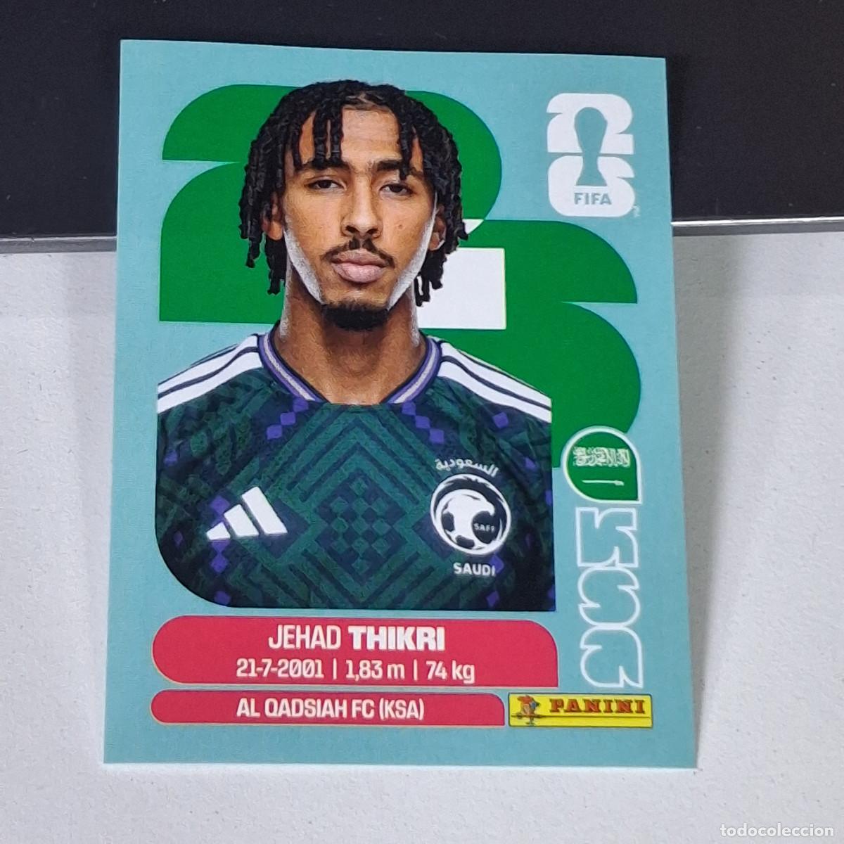 Cromos de F&uacute;tbol: B14 KSA6 JIHAD THAKRI 6 ARABIA SAUD&Iacute; KSA MUNDIAL FIFA WORLD CUP 2026 STICKER PANINI