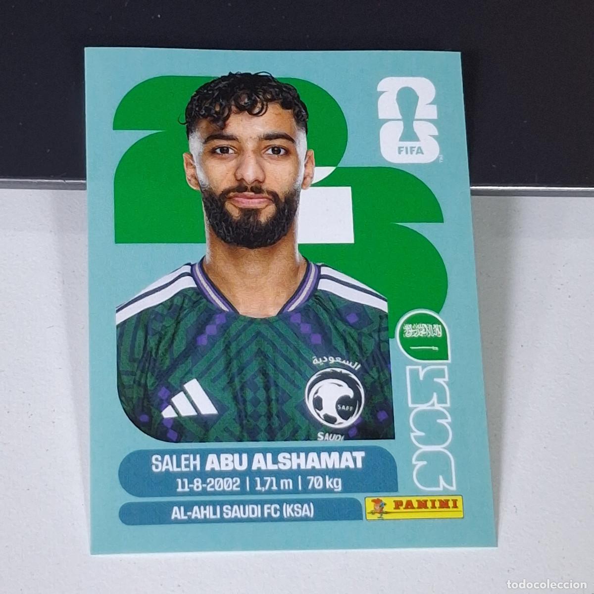 Cromos de F&uacute;tbol: B14 KSA14 SALEH ABU ALSHAMAT 14 ARABIA SAUD&Iacute; KSA MUNDIAL FIFA WORLD CUP 2026 STICKER PANINI
