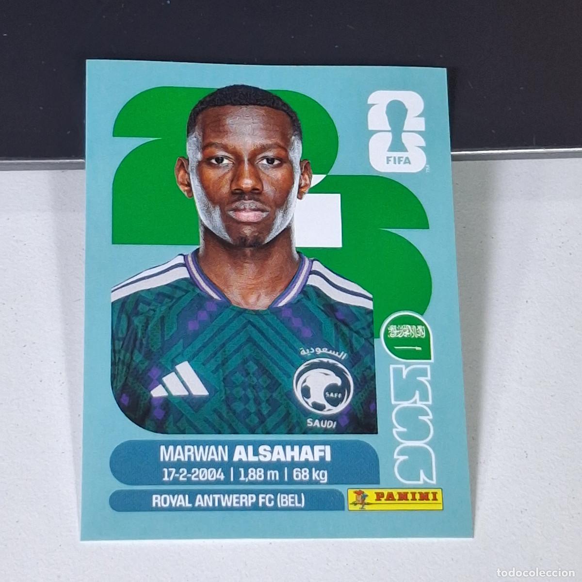 Cromos de F&uacute;tbol: B14 KSA15 MARWAN ALSAHAFI 15 ARABIA SAUD&Iacute; KSA MUNDIAL FIFA WORLD CUP 2026 STICKER PANINI