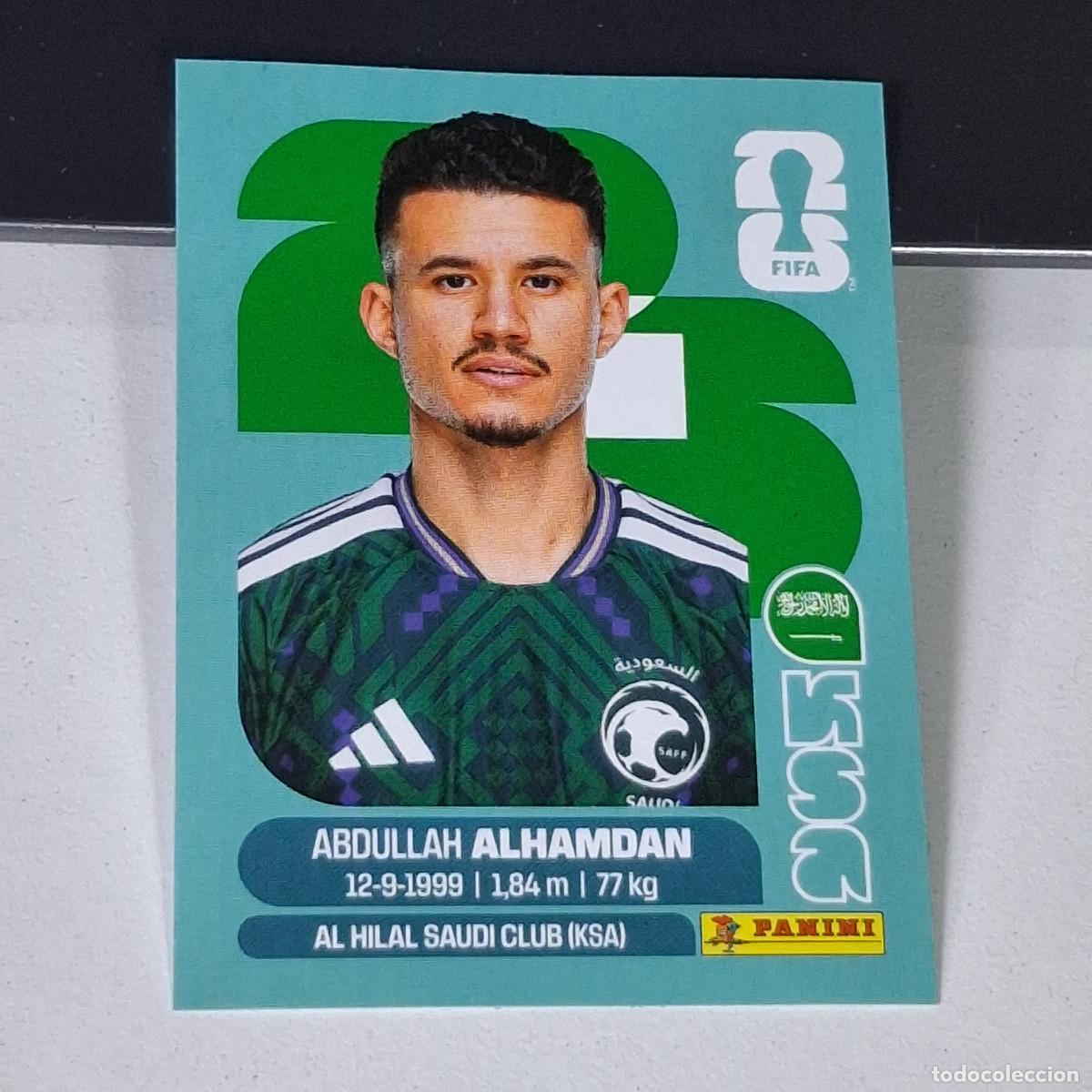 Cromos de F&uacute;tbol: B14 KSA20 ABDULLAH AL-HAMDAN 20 KSA ARABIA SAUDI MUNDIAL FIFA WORLD CUP 2026 STICKER PANINI
