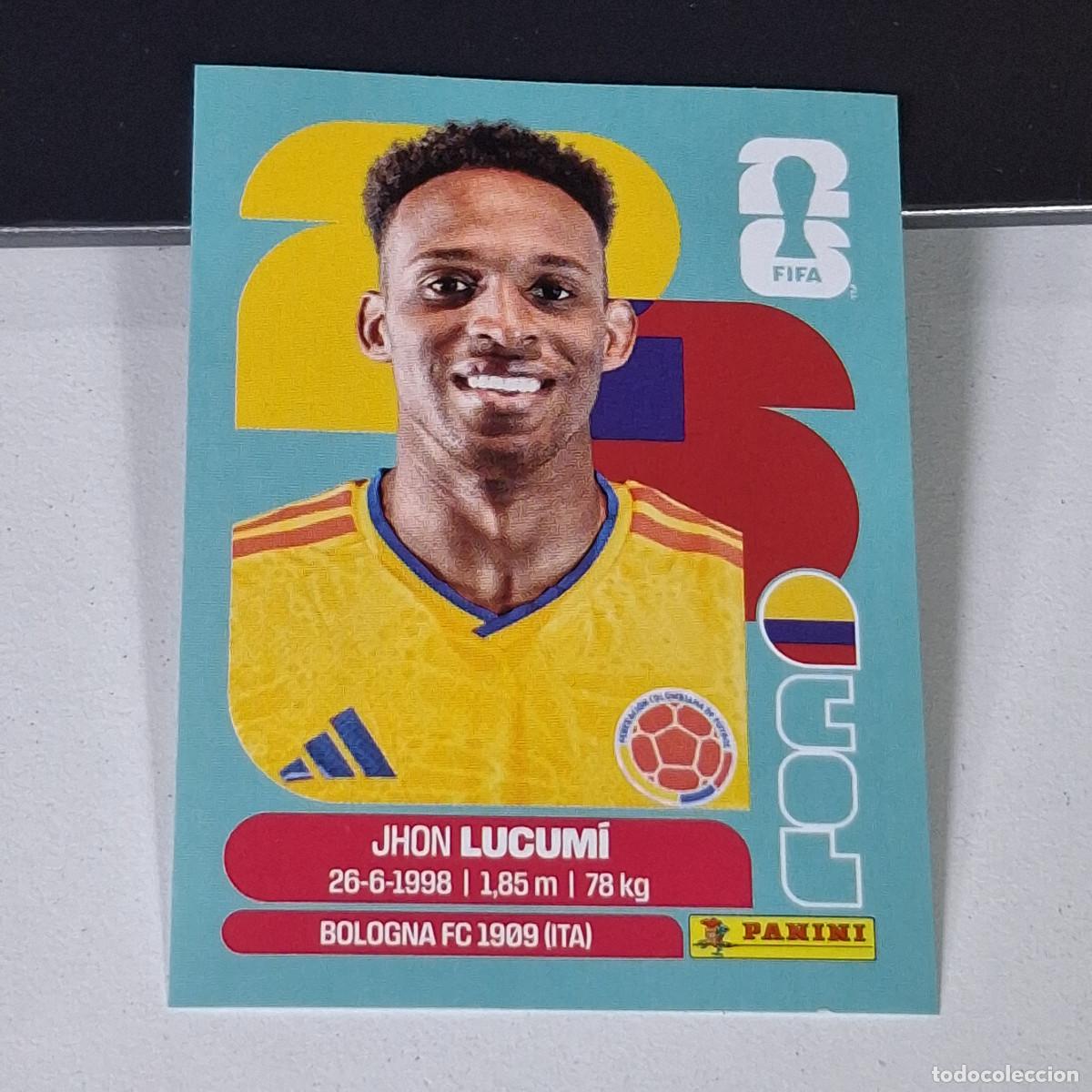 Cromos de F&uacute;tbol: B14 COL8 JHON LUCUM&Iacute; 8 COLOMBIA COL MUNDIAL FIFA WORLD CUP 2026 STICKER PANINI