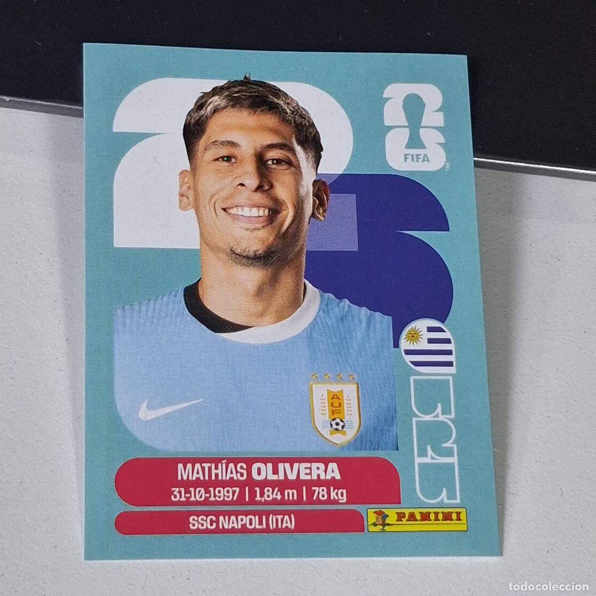 Cromos de F&uacute;tbol: B15 URU7 MATHIAS OLIVERA 7 URUGUAY URU MUNDIAL FIFA WORLD CUP 2026 STICKER PANINI
