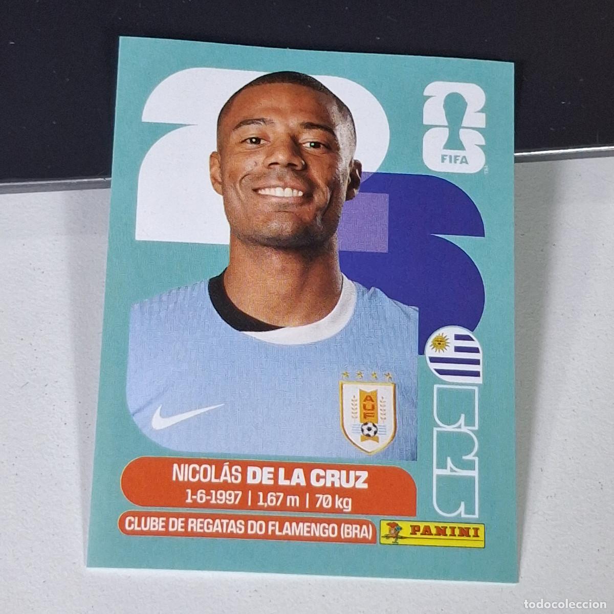 Cromos de F&uacute;tbol: B15 URU 15 URU15 NICOLAS DE LA CRUZ URUGUAY URU MUNDIAL FIFA WORLD CUP 2026 STICKER PANINI