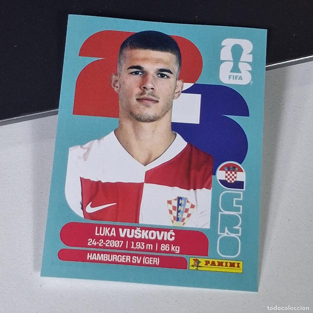 Cromos de F&uacute;tbol: B15 CRO6 LUKA VU&Scaron;KOVIĆ 6 CROACIA CROATIA CRO MUNDIAL FIFA WORLD CUP 2026 STICKER PANINI