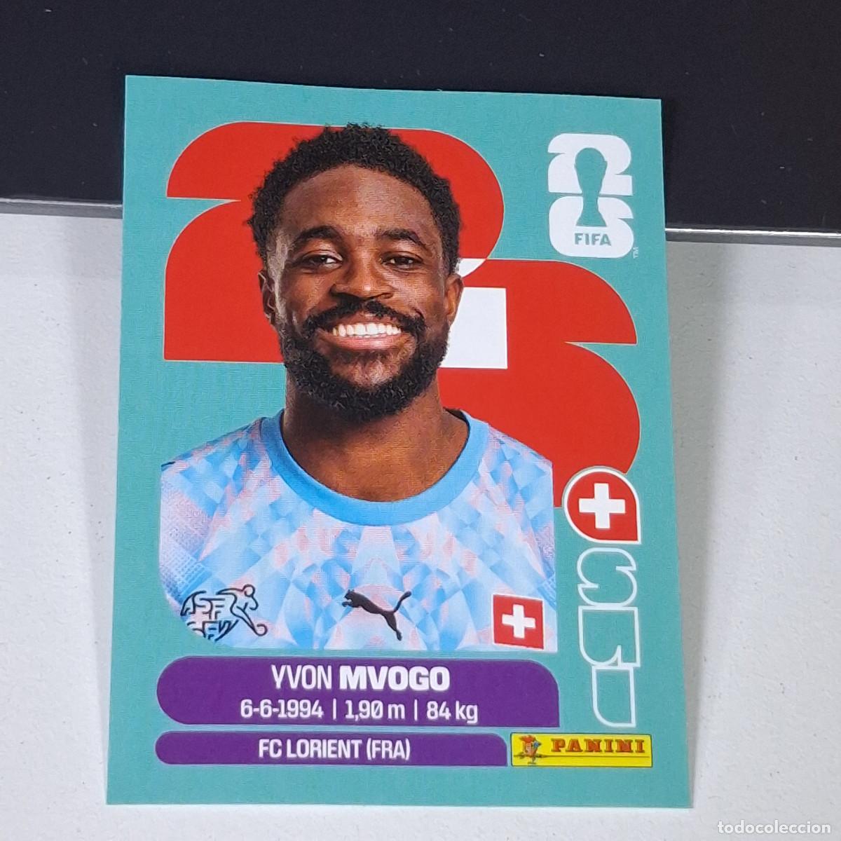 Cromos de F&uacute;tbol: B15 SUI3 SUI 3 YVON MVOGO SUIZA SWITZERLAND SUI MUNDIAL FIFA WORLD CUP 2026 STICKER PANINI