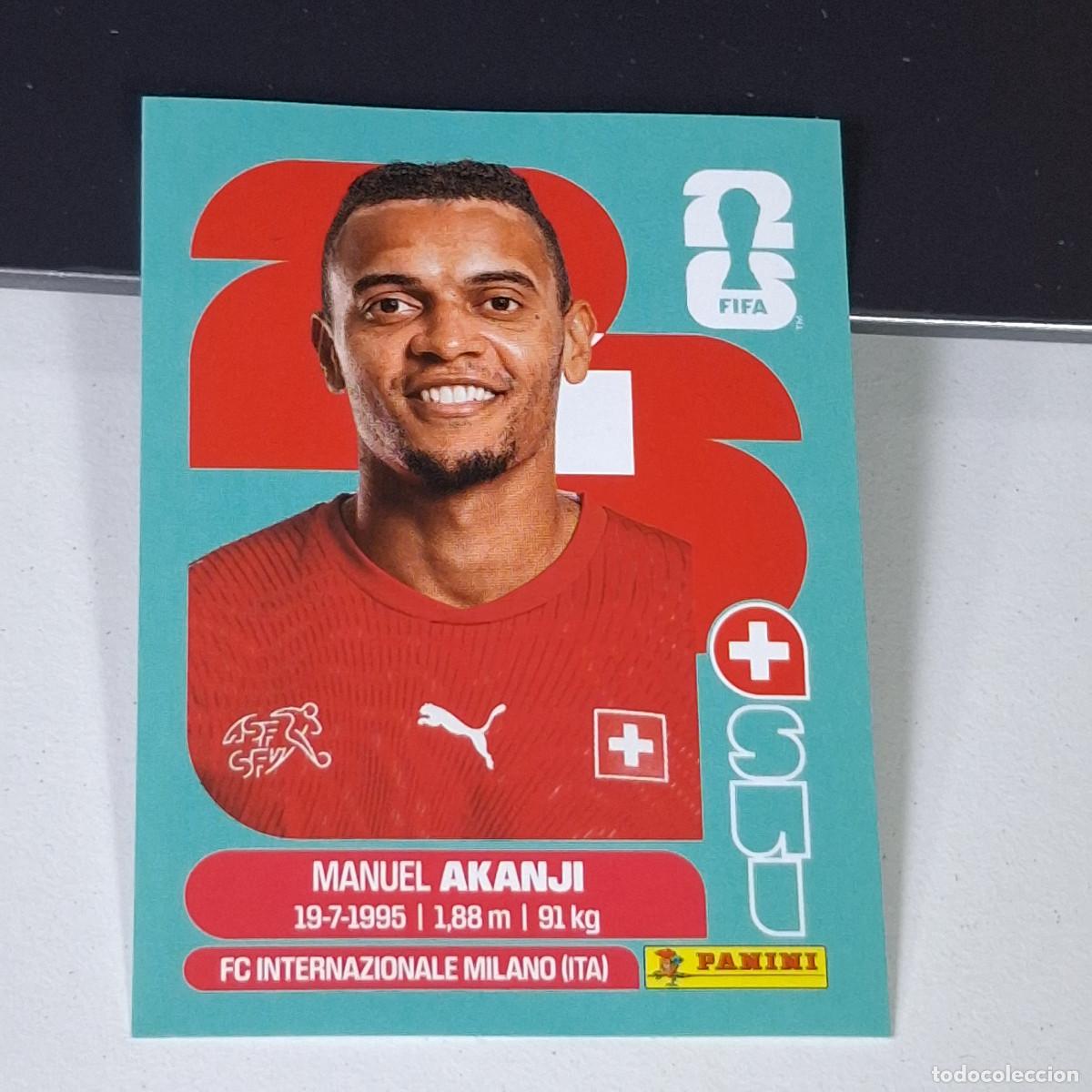 Cromos de F&uacute;tbol: B15 SUI4 MANUEL AKANJI 4 SUIZA SUI SWITZERLAND MUNDIAL FIFA WORLD CUP 2026 STICKER PANINI