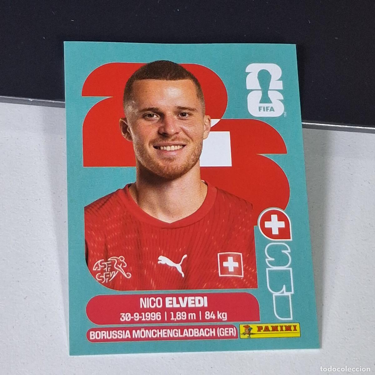 Cromos de F&uacute;tbol: B15 SUI6 NICO ELVEDI 6 SUIZA SWITZERLAND SUI MUNDIAL FIFA WORLD CUP 2026 STICKER PANINI