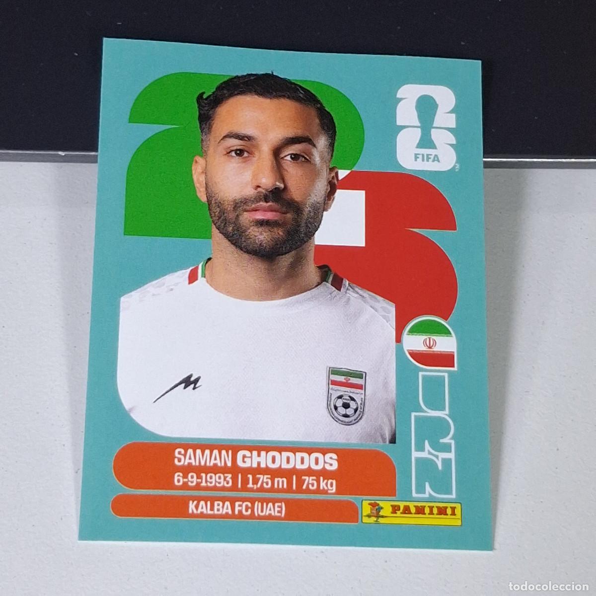 Cromos de F&uacute;tbol: B15 IRN12 SAMAN GHODDOS 12 IR&Aacute;N IRAO IRN MUNDIAL FIFA WORLD CUP 2026 STICKER PANINI