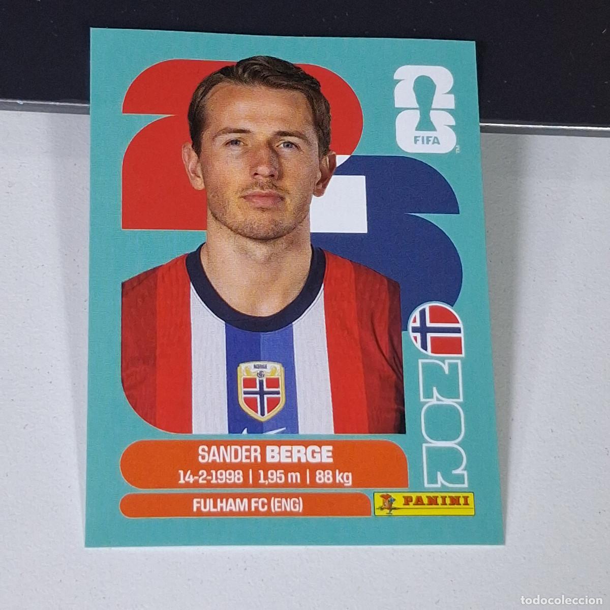 Cromos de F&uacute;tbol: B15 NOR 11 NOR11 SANDER BERGE NORUEGA NORWAY NOR MUNDIAL FIFA WORLD CUP 2026 STICKER PANINI