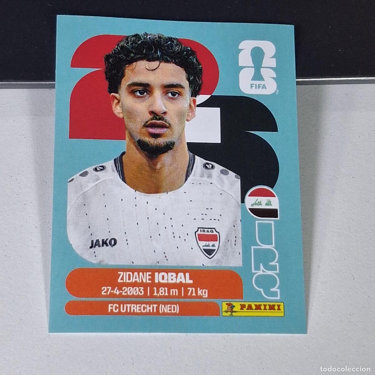 Cromos de F&uacute;tbol: B15 IRQ9 ZIDANE IQBAL 9 IRQ IRAQ MUNDIAL FIFA WORLD CUP 2026 STICKER PANINI