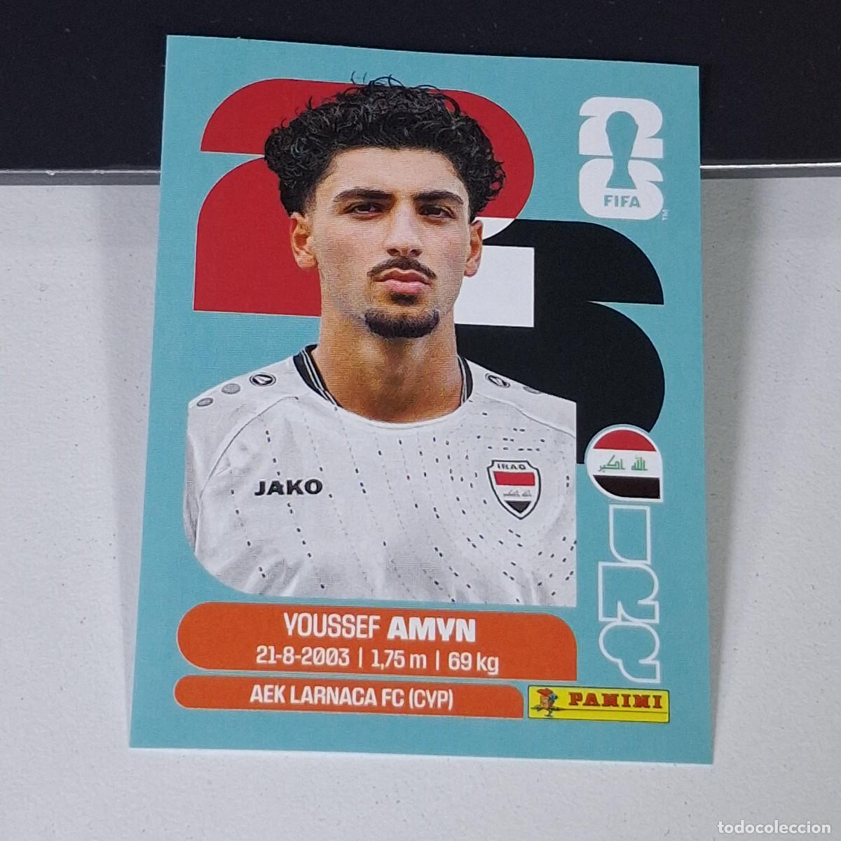Cromos de F&uacute;tbol: B15 IRQ 14 IRQ14 YOUSSEF AMYN IRAQ MUNDIAL FIFA WORLD CUP 2026 STICKER PANINI